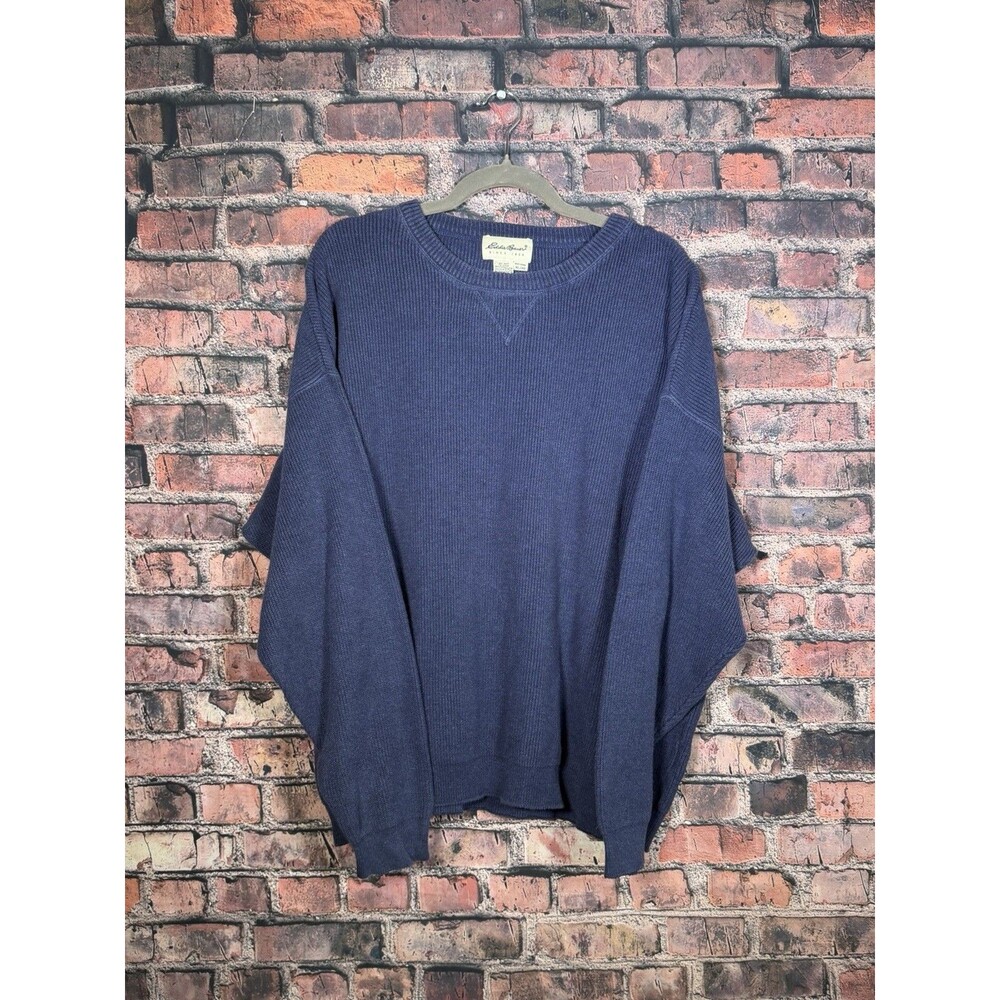 Eddie Bauer Knitted Xl Blue Sweater - Picture 4 of 4